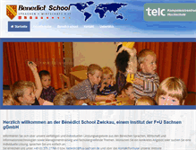 Tablet Screenshot of benedict-school-sachsen.de